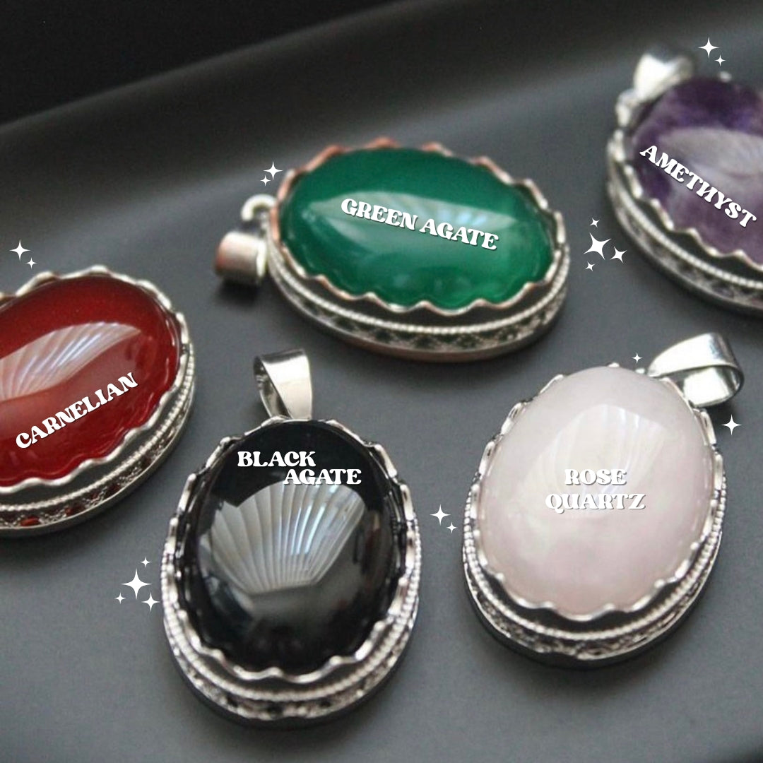 Natural Agate - Gemstone Necklaces