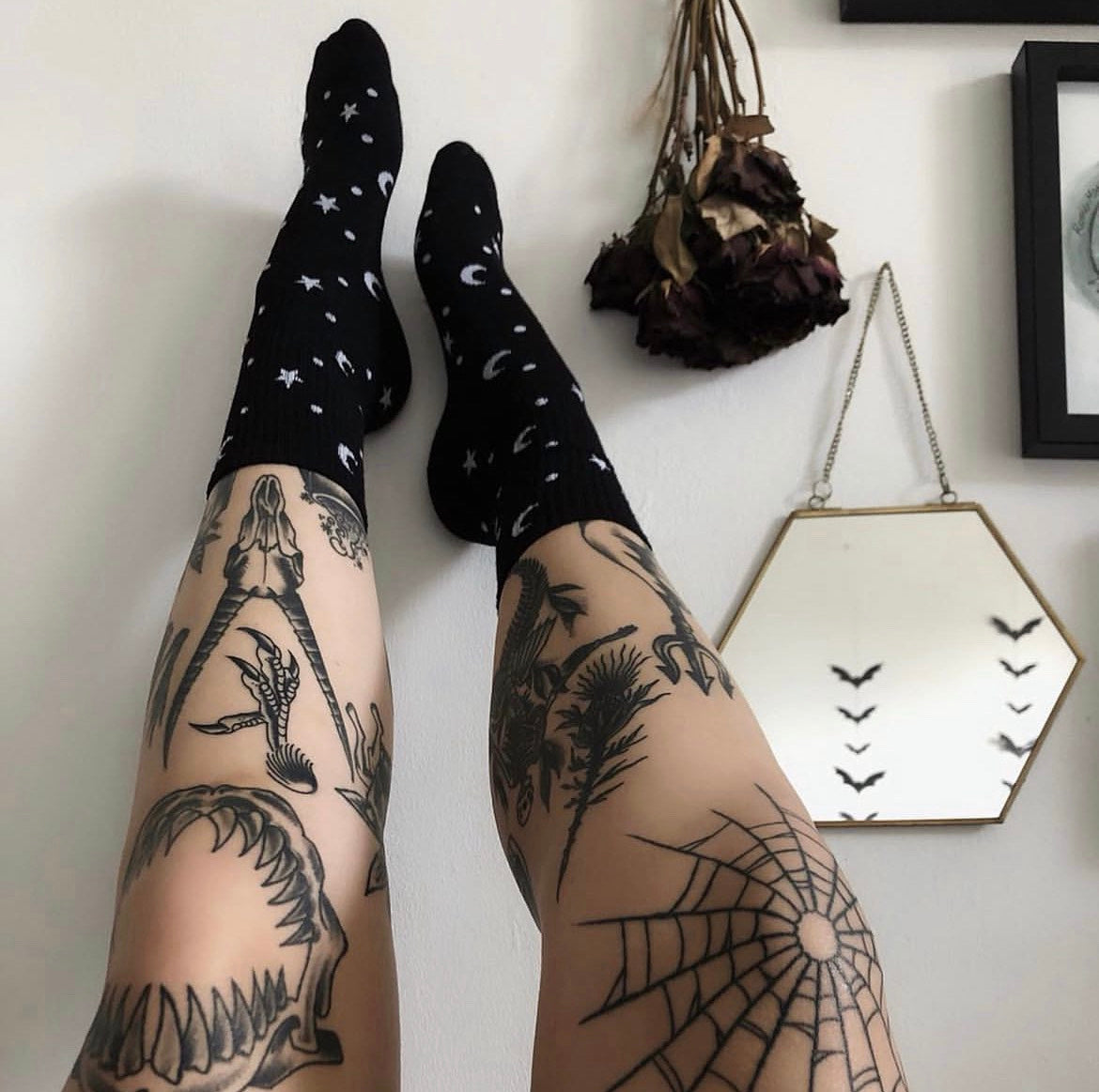 Moon & Star Crew Socks