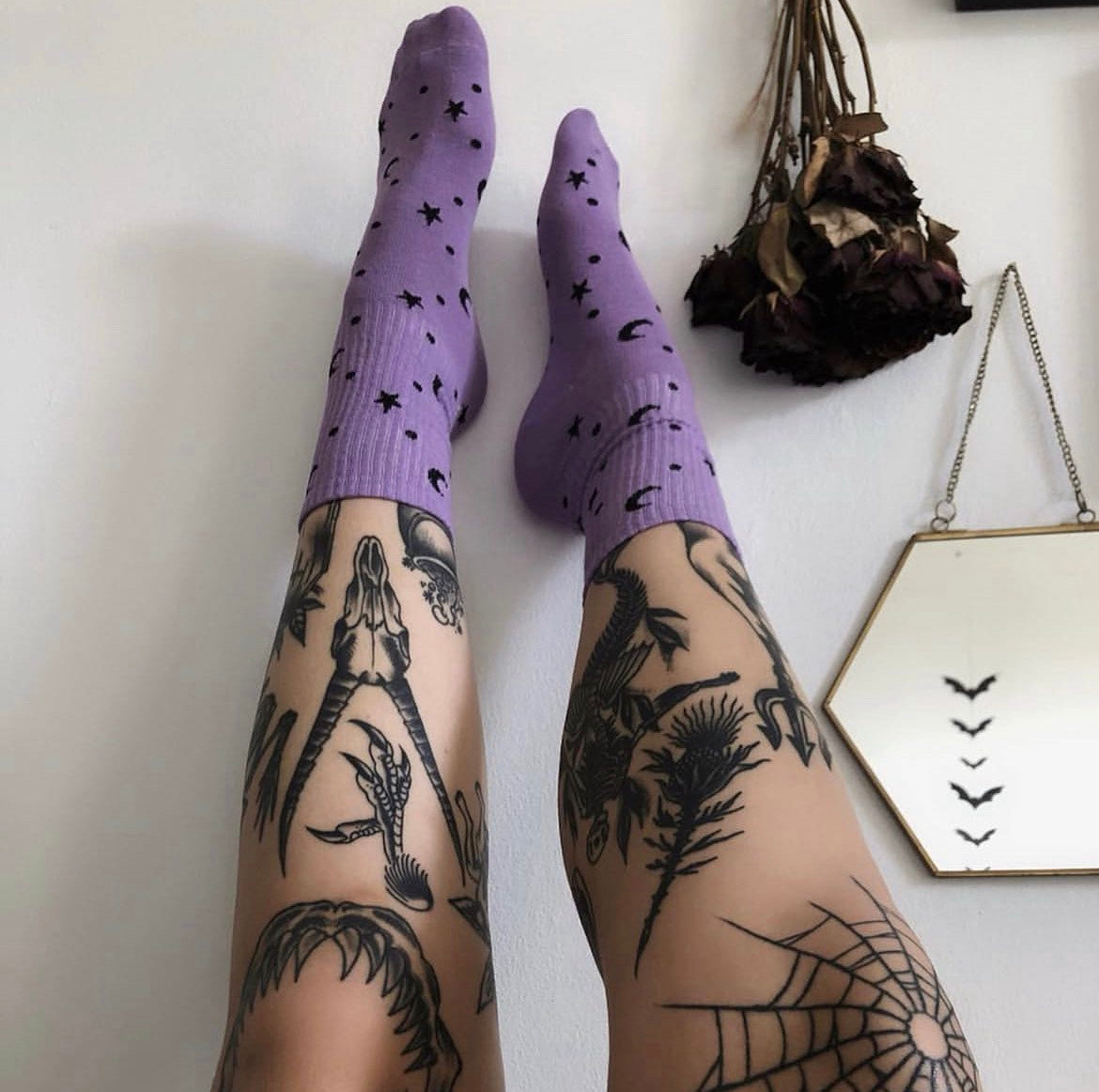 Moon & Star Crew Socks