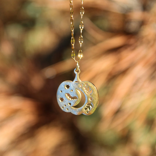 Gold Pumpkin - Necklace