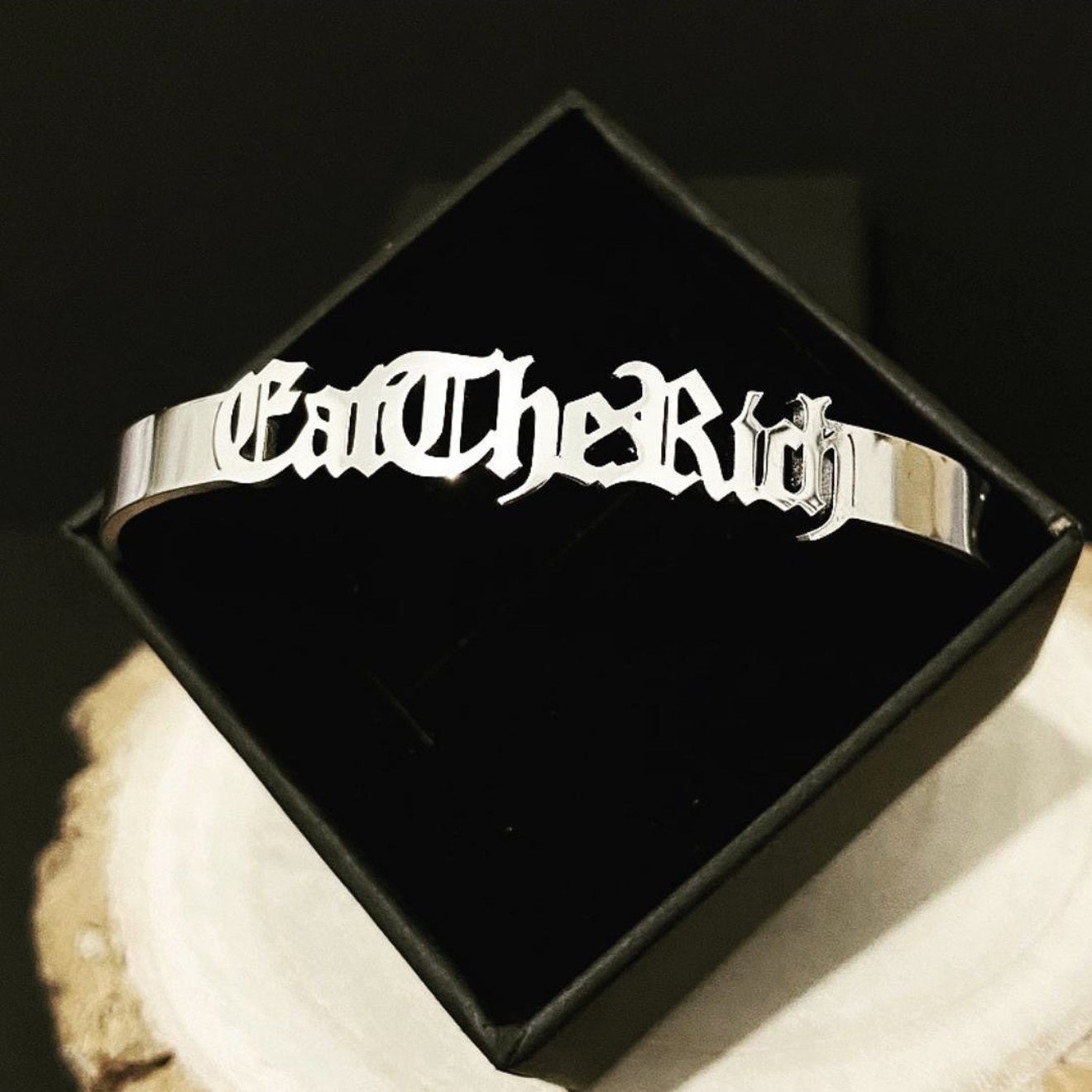 Eat the Rich- Bangle Bracelet