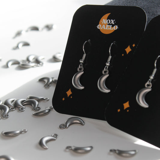 Silver Crescent - Earrings